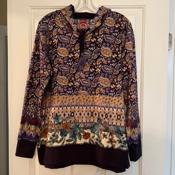 Johnny Was Patterned Hoodie Size S